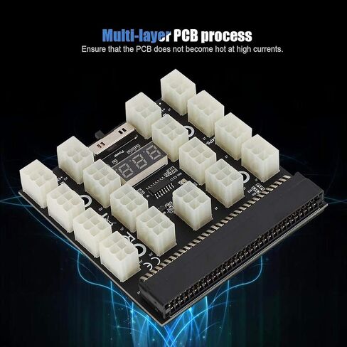 Mining GPU/PSU Power Supply Board 1600W 12V 17x 6pin PCI E Mining Server Power Supply for for DPS 1200FB A/DPS 1200QB A/PS 2751 5Q/PS 2751 LF 1F/HSTSN PL12/DPS 700LB D/PS 2112 in Saudi Arabia