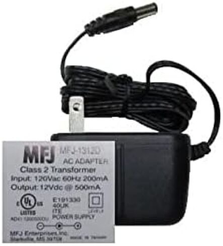 MFJ-1312D MFJ-1312 مؤسسات MFJ الأصلية 110 Vac إدخال 500 مللي أمبير عند 12.0 VDC مخرج 2.1 مم محولات التيار المتردد لإمداد الطاقة in Kuwait