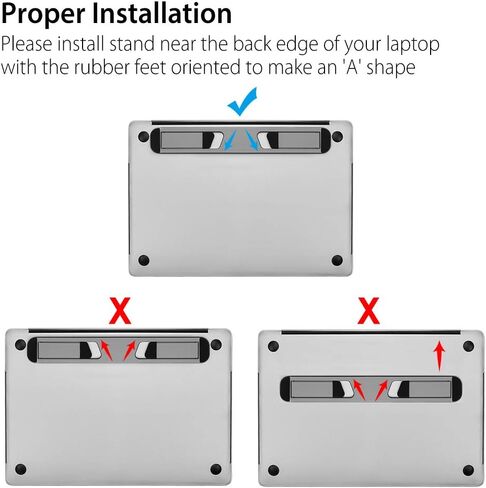 حامل تبريد للكمبيوتر المحمول من Neetto، حامل رفع مريح للكمبيوتر المحمول قابل للطي من الألومنيوم للمكتب والطاولة والسفر، متوافق مع MacBook Air Pro وDell XPS وHP وLenovo والمزيد من أجهزة الكمبيوتر المحمولة مقاس 10-15.6 بوصة - BS103 in Kuwait