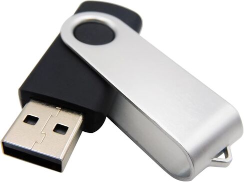 محركات أقراص فلاش USB سعة 64 جيجابايت، عصا ذاكرة، قلم محرك الإبهام، قرص U للهدايا والعروض (أسود 64 جيجابايت مع محول محول من النوع C) in Kuwait