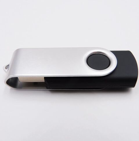 محركات أقراص فلاش USB سعة 64 جيجابايت، عصا ذاكرة، قلم محرك الإبهام، قرص U للهدايا والعروض (أسود 64 جيجابايت مع محول محول من النوع C) in Kuwait