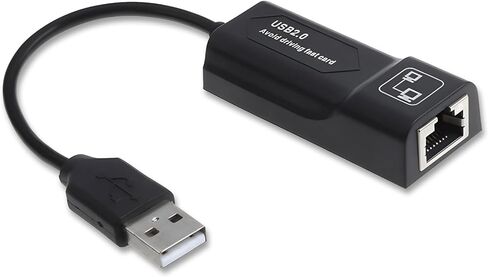 محول USB 2.0 إلى RJ45 Ethernet، محول شبكة LAN 10/100 جيجابت إيثرنت، متوافق مع Windows 10/8.1/8/7/XP/Vista وMac OS وLinux وChrome OS in Kuwait