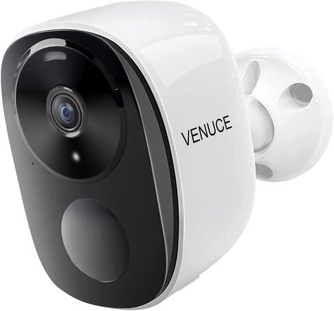 VENUCE Security Outdoor Camera,IP 65 Waterproof, Color Night Vision, 2-Way Audio, Motion Detection, Compatible with Alexa. in Saudi Arabia