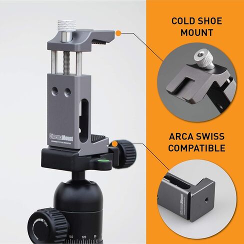 Cinema Mount Rig for DJI Osmo Pocket: Smartphone Rig, Aluminum Alloy Grip Handle, Osmo Pocket Clip, Cell Phone Tripod Adapter, Standard Cold Shoe Mount, 1/4"-20 Tripod Thread, Fit Arca Swiss (Updated) in Kuwait