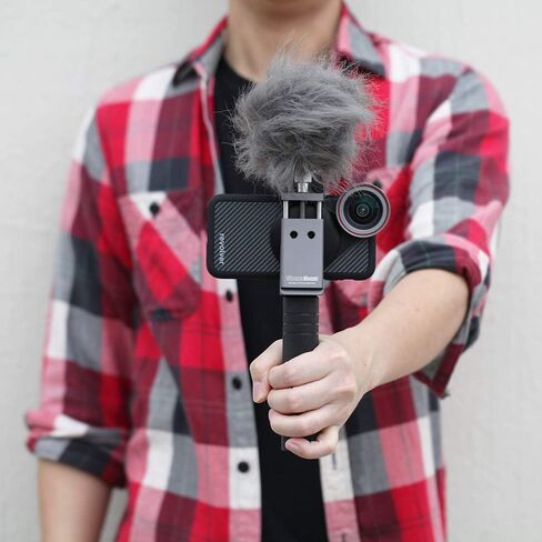 Cinema Mount Rig for DJI Osmo Pocket: Smartphone Rig, Aluminum Alloy Grip Handle, Osmo Pocket Clip, Cell Phone Tripod Adapter, Standard Cold Shoe Mount, 1/4"-20 Tripod Thread, Fit Arca Swiss (Updated) in Kuwait