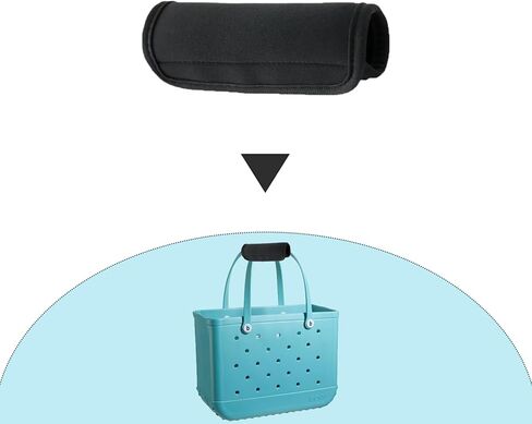 غلاف مقبض حقيبة الشاطئ، ملحقات حماية مقبض النيوبرين لحقيبة حمل الشاطئ، تخفيف أحزمة ضغط الكتف (متعددة الألوان) in Kuwait