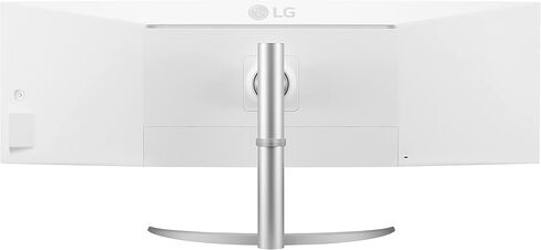 LG 49WL95C-WY شاشة 32:9 فائقة العرض 49 بوصة مزدوجة DQHD (5120 × 1440) شاشة IPS منحنية، HDR10، USB من النوع C مع 85 وات PD، سلسلة ألوان sRGB 99%، حامل قابل للتعديل للارتفاع/الدوران/الإمالة - أسود وفضي in Kuwait