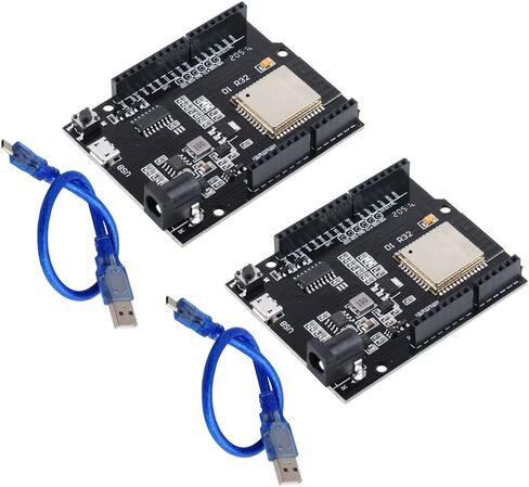 داي مول لوحة تطوير U R3 D1 R32 ESP32 CH340G واي فاي + بلوتوث وحدة لاسلكية فلاش 4 ميجابايت مع كابل USB لاردوينو (عبوة من قطعتين) in Saudi Arabia
