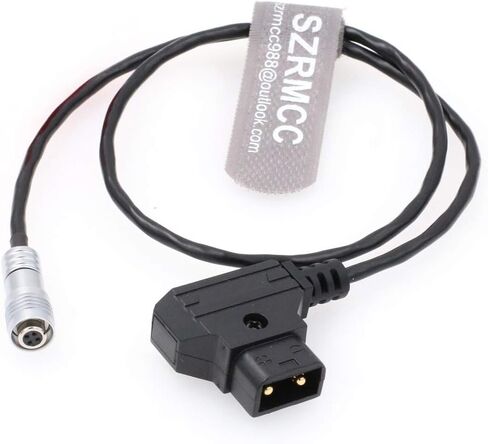 SZRMCC IKAN Portkeys BM5 BM7 HH7 HS7T Monitor Coiled Power Cable D-tap to XS6 4 Pin Female Plug (Coiled Cable, Straight) in Saudi Arabia