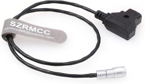 SZRMCC IKAN Portkeys BM5 BM7 HH7 HS7T Monitor Coiled Power Cable D-tap to XS6 4 Pin Female Plug (Coiled Cable, Straight) in Saudi Arabia