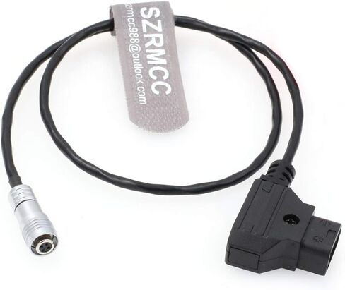 SZRMCC IKAN Portkeys BM5 BM7 HH7 HS7T Monitor Coiled Power Cable D-tap to XS6 4 Pin Female Plug (Coiled Cable, Straight) in Saudi Arabia