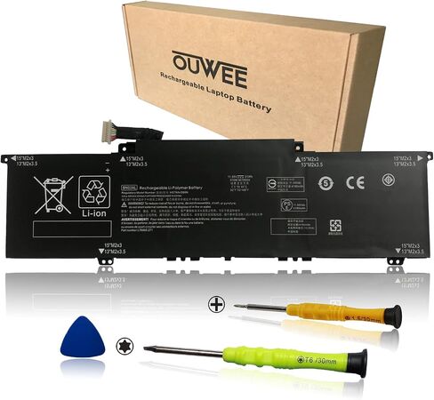 بطارية كمبيوتر محمول OUWEE BN03XL L77034-005 متوافقة مع HP Envy 13-AR BA Envy X360 13-ay bd 13Z-AY 13T-BD 13T-BD 15-ed ee ES EU Series HSTNN-DB9N HSTNN-OB1O L73965-271 L76965-2C1 L76965 -AC1 L76985-271 in Saudi Arabia