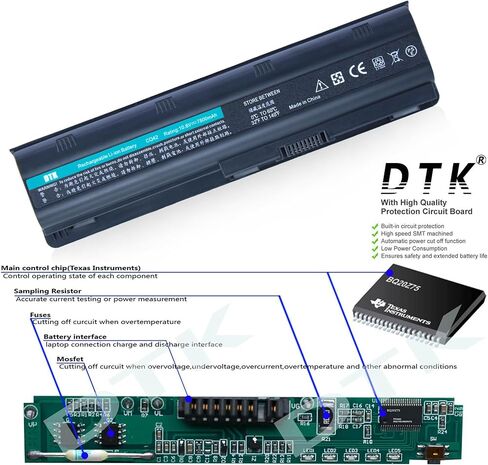 DTK MU06 593553-001 593554-001 636631-001 استبدال بطارية الكمبيوتر المحمول لجهاز HP G62 G72 Pavilion G4 G6 G7 DM4 DV6-3000 DV6-4000 Presario CQ42 CQ56 CQ57 Notebook in Saudi Arabia
