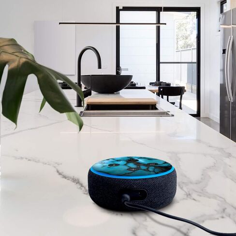 ملصق من الفينيل متوافق مع امازون ايكو دوت الجيل الثالث اليكسا - ديكورات لمكبرات الصوت المنزلية الذكية، اكسسوارات رائعة للام والاب واعياد الميلاد والاطفال in Kuwait