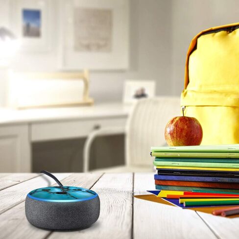 ملصق من الفينيل متوافق مع امازون ايكو دوت الجيل الثالث اليكسا - ديكورات لمكبرات الصوت المنزلية الذكية، اكسسوارات رائعة للام والاب واعياد الميلاد والاطفال in Kuwait