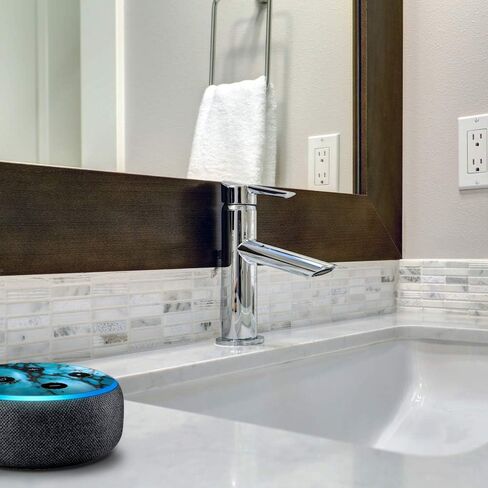 ملصق من الفينيل متوافق مع امازون ايكو دوت الجيل الثالث اليكسا - ديكورات لمكبرات الصوت المنزلية الذكية، اكسسوارات رائعة للام والاب واعياد الميلاد والاطفال in Kuwait