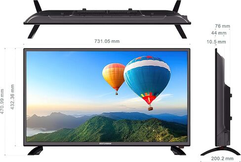 شاشة LED رفيعة للغاية مقاس 32 بوصة من watchman WM-ND3200-S، دقة 3840x2160، TFT LED، نسبة عرض إلى ارتفاع 16:9، قاعدة سطح المكتب، وقت استجابة 6 مللي ثانية، AC100V/240V، 50 وات، صوت محيطي، جهاز تحكم متضمن in Kuwait