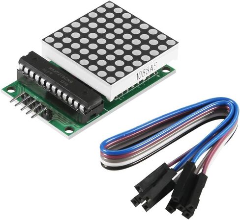 ACEIRMC 4 قطعة MAX7219 وحدة عرض مصفوفة نقطة واحدة وحدة التحكم LED رقاقة لتقوم بها بنفسك عدة لاردوينو مع خط 5pin in Kuwait