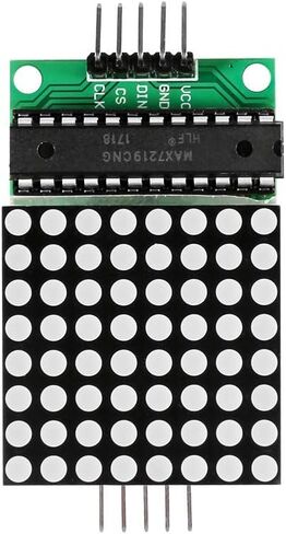 ACEIRMC 4 قطعة MAX7219 وحدة عرض مصفوفة نقطة واحدة وحدة التحكم LED رقاقة لتقوم بها بنفسك عدة لاردوينو مع خط 5pin in Kuwait