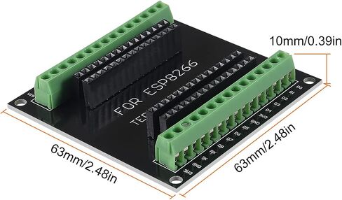 AITIAO 4Pcs ESP8266 Development Board ESP8266 Breakout Board GPIO 1 into 2 Double-Layer PCB Board for ESP8266 ESP-12E for NodeMCU Development Board in Saudi Arabia