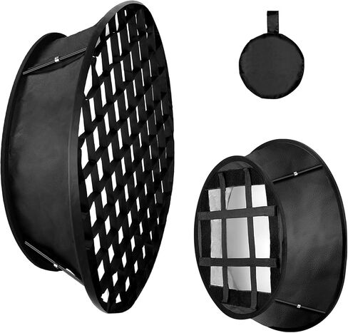 Neewer Collapsible Softbox Diffuser with Honeycomb Grid Compatible with Neewer 480/660/530 LED Light Panels, 11.5x11.5inches Opening with Strap Attachment and Carry Bag for Studio Photo Video Shooting in Saudi Arabia