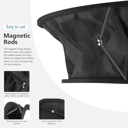 Neewer Collapsible Softbox Diffuser with Honeycomb Grid Compatible with Neewer 480/660/530 LED Light Panels, 11.5x11.5inches Opening with Strap Attachment and Carry Bag for Studio Photo Video Shooting in Saudi Arabia