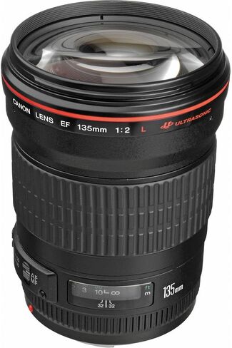 Canon EF 135mm f/2L USM Lens (2520A004) + Filter Kit + Backpack + 64GB Card + Card Reader + Flex Tripod + Memory Wallet + Cap Keeper + Cleaning Kit + Hand Strap + More (Renewed) in Saudi Arabia