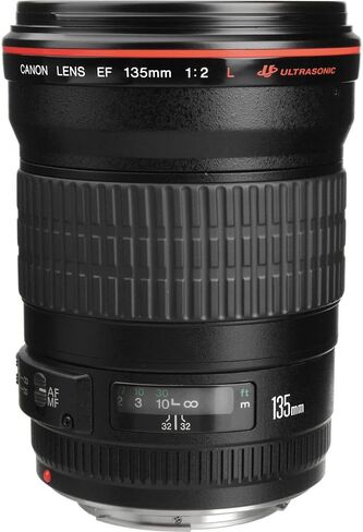 Canon EF 135mm f/2L USM Lens (2520A004) + Filter Kit + Backpack + 64GB Card + Card Reader + Flex Tripod + Memory Wallet + Cap Keeper + Cleaning Kit + Hand Strap + More (Renewed) in Saudi Arabia