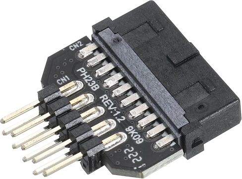 MECCANIXITY USB 3.0 19Pin Female to USB2.0 9Pin Male Expansion Card USB Ports Front Panel Socket for Desktop, PC, Office Computer in Saudi Arabia