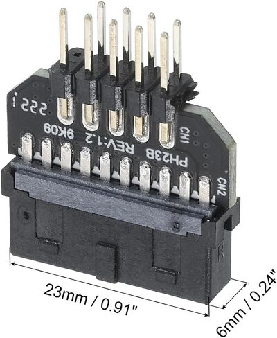MECCANIXITY USB 3.0 19Pin Female to USB2.0 9Pin Male Expansion Card USB Ports Front Panel Socket for Desktop, PC, Office Computer in Saudi Arabia
