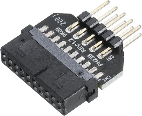 MECCANIXITY USB 3.0 19Pin Female to USB2.0 9Pin Male Expansion Card USB Ports Front Panel Socket for Desktop, PC, Office Computer in Saudi Arabia