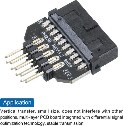 MECCANIXITY USB 3.0 19Pin Female to USB2.0 9Pin Male Expansion Card USB Ports Front Panel Socket for Desktop, PC, Office Computer in Saudi Arabia