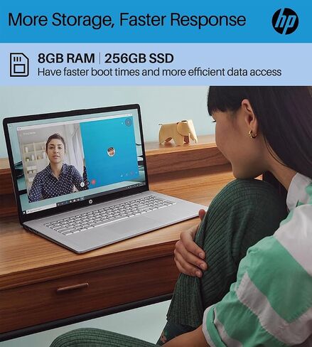 لاب توب اتش بي فلاجشيب اتش دي 17.3 بوصة للأعمال والكليات، انتل كور i3-1125G4(بيت i5-1035G4)، ذاكرة الوصول العشوائي 16 جيجا، 1 تيرابايت اس اس دي، ويندوز 11 هوم، اتش دي ام اي، بلوتوث، كاميرا ويب، فضي، PCM in Saudi Arabia