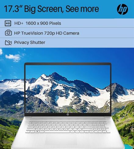 لاب توب اتش بي فلاجشيب اتش دي 17.3 بوصة للأعمال والكليات، انتل كور i3-1125G4(بيت i5-1035G4)، ذاكرة الوصول العشوائي 16 جيجا، 1 تيرابايت اس اس دي، ويندوز 11 هوم، اتش دي ام اي، بلوتوث، كاميرا ويب، فضي، PCM in Saudi Arabia