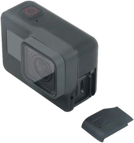 GOHIGH باب جانبي بديل لـ GoPro Hero 6/5 أسود، غطاء USB-C HDMI جزء إصلاح باب البطارية الواقي لمنفذ الشحن إصلاح جزء ملحقات كاميرا العمل in Kuwait