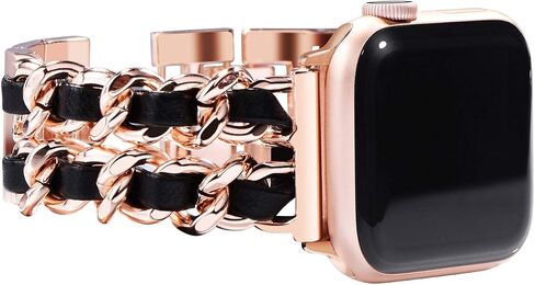 NewWays متوافق مع سوار ساعة ابل 45 ملم 44 ملم 42 ملم Series7 SE 6 5 4 3، سوار مجوهرات لفرقة iWatch للنساء in Kuwait