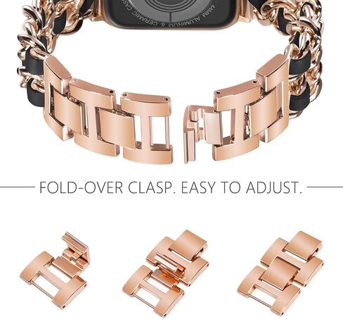 NewWays متوافق مع سوار ساعة ابل 45 ملم 44 ملم 42 ملم Series7 SE 6 5 4 3، سوار مجوهرات لفرقة iWatch للنساء in Kuwait