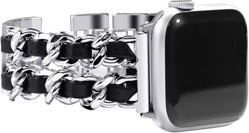 NewWays متوافق مع سوار ساعة ابل 45 ملم 44 ملم 42 ملم Series7 SE 6 5 4 3، سوار مجوهرات لفرقة iWatch للنساء in Kuwait