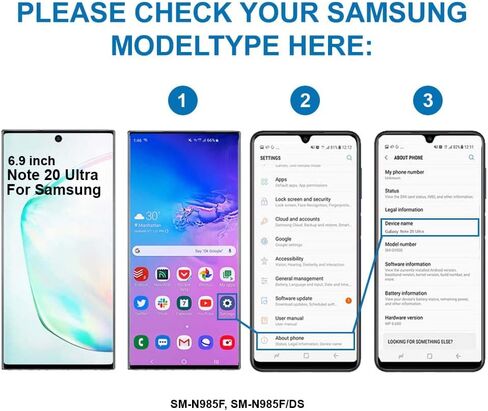 ام موبيل سماعة اذن متوافقة مع سامسونج جالكسي نوت 20 الترا/نوت 20 الترا 5G - قطعة بديلة لمكبر الصوت / سماعة الاذن - تتضمن مفكات براغي in Saudi Arabia