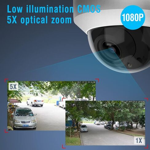 كاميرا Vastaint PTZ تناظرية خارجية 1080P RS485 HD 4X تكبير AHD/TVI/CVI/CVBS كاميرا CCTV بتحكم محوري مع رؤية ليلية 65 قدم IP66 مقاومة للماء ومضادة للانفجار in Kuwait