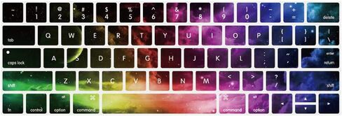 Funut متوافق مع غطاء لوحة المفاتيح MacBook Pro Touch Bar مقاس 13 بوصة من السيليكون للوحة المفاتيح و15 بوصة رفيع للغاية من مادة TPU 2019-2016 (موديل A2159 A1989 A1990 A1706 A1707) واقي الجلد - Nebula in Kuwait