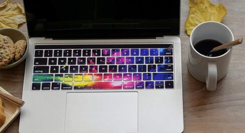 Funut متوافق مع غطاء لوحة المفاتيح MacBook Pro Touch Bar مقاس 13 بوصة من السيليكون للوحة المفاتيح و15 بوصة رفيع للغاية من مادة TPU 2019-2016 (موديل A2159 A1989 A1990 A1706 A1707) واقي الجلد - Nebula in Kuwait