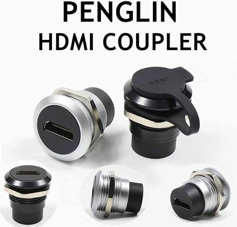 PENGLIN 2PCS HDMI 2.0 Panel Mount Coupler Female to Female in Kuwait