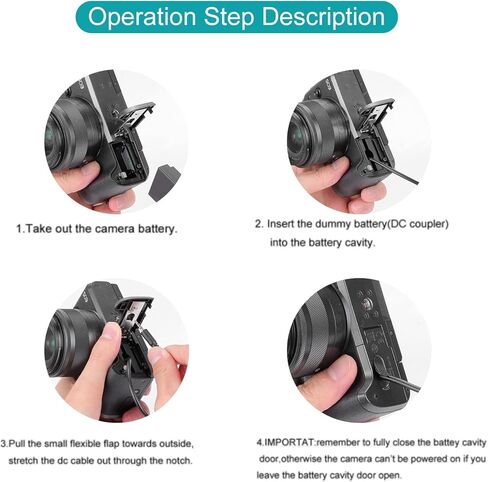 Newmowa LP-E12 استبدال البطارية الدمية محول التيار المتردد ومجموعة شاحن مقرنة تيار مستمر لكانون EOS M M2 M10 M50 M100 M200 in Kuwait