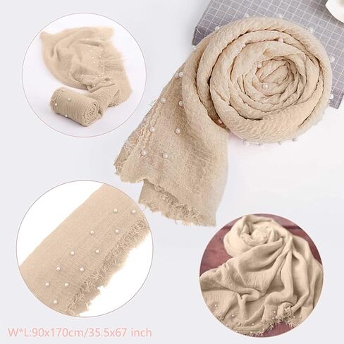 2 PCS Baby Props Photography Wrap Kit, Newborn Photography Props, Handmade Pearl Wrap Blanket for Baby Photo Props with Pearl Headband, 35.5 X 67 inch Newborn Outfits for Photography (Pink) in Saudi Arabia