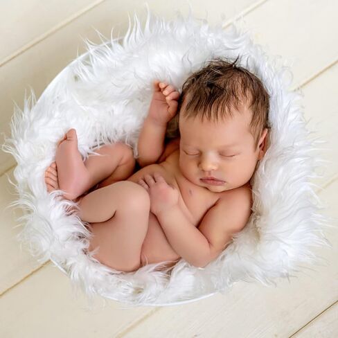 Baby Photo Props Blanket, Newborn Photography Shoot Wrap Toddler Swaddle Blanket, Photography Basket Stuffer Rug, Backdrop Mat in Kuwait