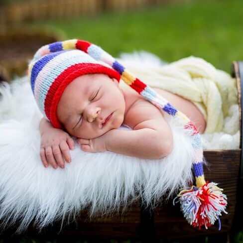 Baby Photo Props Blanket, Newborn Photography Shoot Wrap Toddler Swaddle Blanket, Photography Basket Stuffer Rug, Backdrop Mat in Kuwait