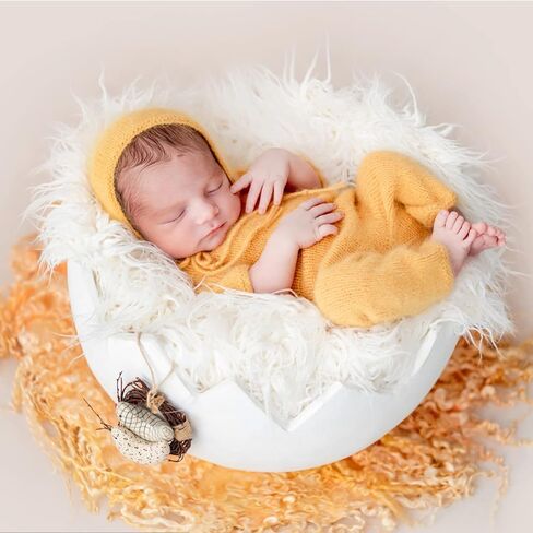 Baby Photo Props Blanket, Newborn Photography Shoot Wrap Toddler Swaddle Blanket, Photography Basket Stuffer Rug, Backdrop Mat in Kuwait