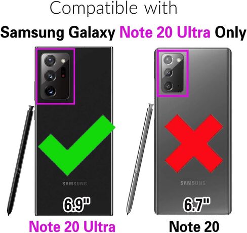 حافظة هاتف Asuwish لهاتف Samsung Galaxy Note 20 Ultra Glaxay Note20 Plus 5G غطاء محفظة بسحاب مع واقي شاشة وحامل بطاقة قلاب Cell Gaxaly Notes 20Ultra Note20+ U + 20+ Twenty Not S20 أسود in Kuwait