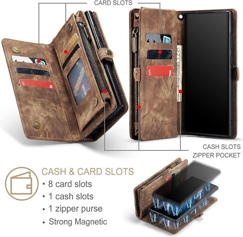 حافظة هاتف Asuwish لهاتف Samsung Galaxy Note 20 Ultra Glaxay Note20 Plus 5G غطاء محفظة بسحاب مع واقي شاشة وحامل بطاقة قلاب Cell Gaxaly Notes 20Ultra Note20+ U + 20+ Twenty Not S20 أسود in Kuwait
